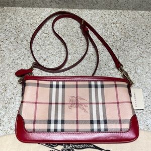 Burberry Haymarket Peyton Wristlet